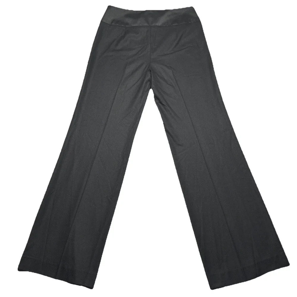Trina Turk Black Wide Leg Dress Pants Office Classy Size 4 30X31‎ Style #289419